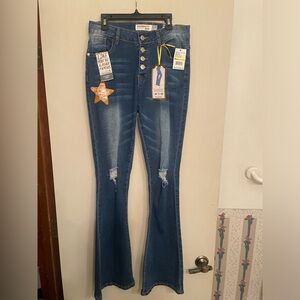 Celebrity Ace flare high waisted jeans